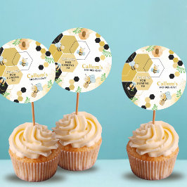 Adesivo Redondo Aniversário do Dia da Abelha