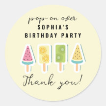 Aniversário do picolé de Verão legal