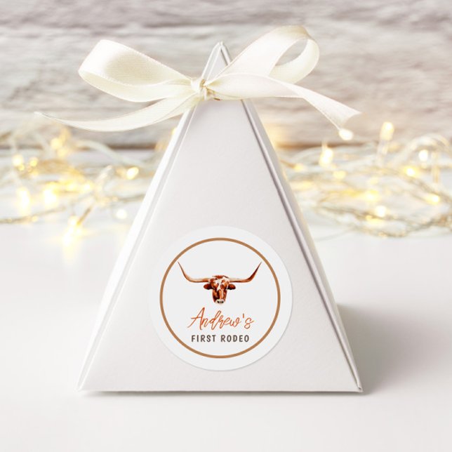 Adesivo Redondo Aniversário do Primeiro Rodeo Vaca do Sul (Criador carregado)