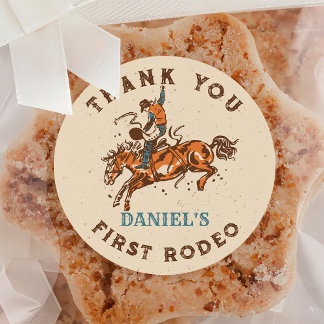 Adesivo Redondo Aniversário do Rodeo Ocidental