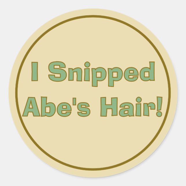 Adesivo Redondo Aniversário do Safari upsherin (Frente)