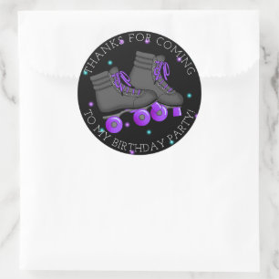 Adesivo Redondo Aniversário do Skate da garota