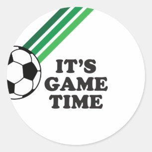 Adesivo Redondo Aniversário Hora do Jogo Listras Verdes Futebol