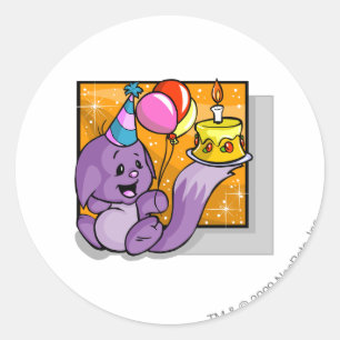 Adesivo Redondo Aniversário Kacheek