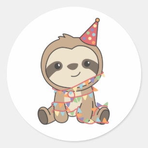 Adesivo Redondo Aniversário Lama Para Crianças Um Aniversário Clás