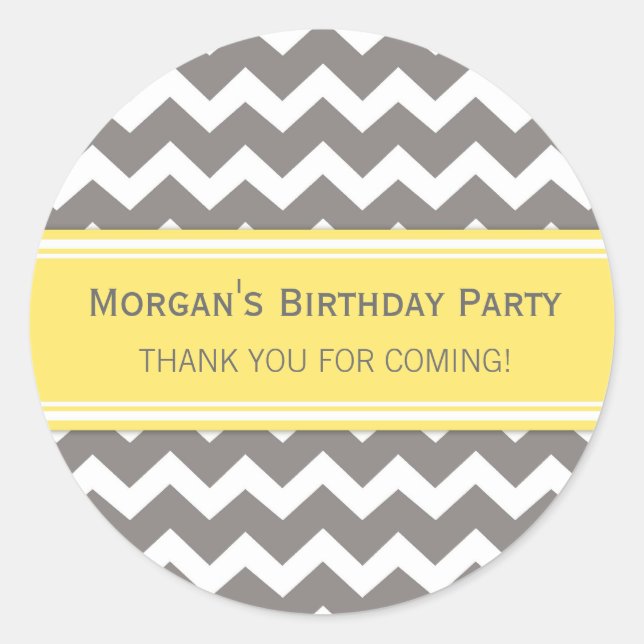 Adesivo Redondo Aniversário Obrigado Nome Personalizado Marcação d (Frente)