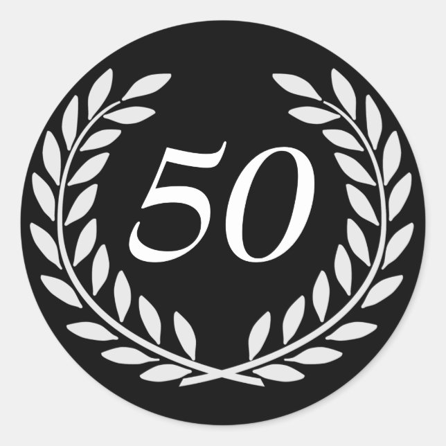 Adesivo Redondo Aniversário Personalizável (Frente)