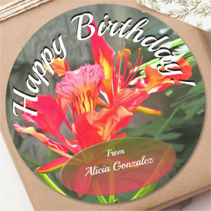 Adesivo Redondo Aniversário Vallarta Beleza 1583