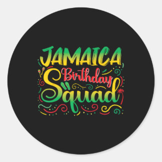 Adesivo Redondo Aniversários Meninas Jamaica Squad Trip 2025 Fotfi
