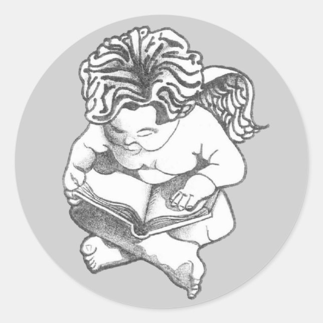 Adesivo Redondo anjo (Frente)