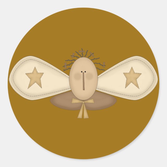 Adesivo Redondo anjo7 (Frente)