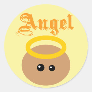 Adesivo Redondo Anjo bonito