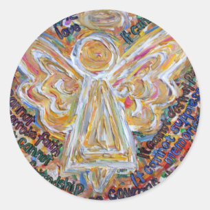 Adesivo Redondo Anjo Cancer Sudoeste