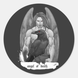 Adesivo Redondo Anjo Da Morte