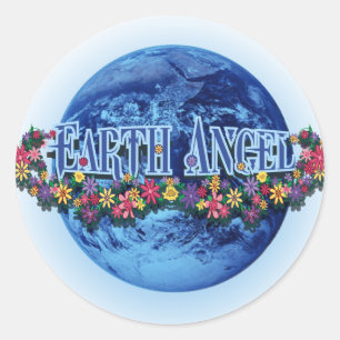 Adesivo Redondo Anjo da terra
