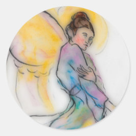 Adesivo Redondo anjo macio