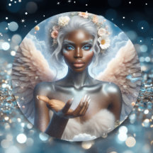 Anjo Preto com Olhos Azuis