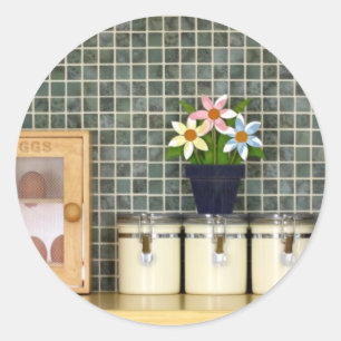 Adesivo Redondo Anjos da cozinha