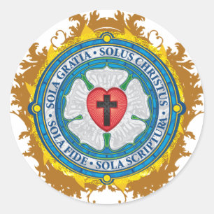 Adesivo Redondo Anjos transversais cristãos do deus de Jesus do