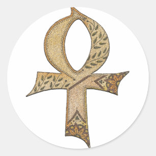 Adesivo Redondo Ankh