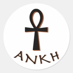 Adesivo Redondo Ankh