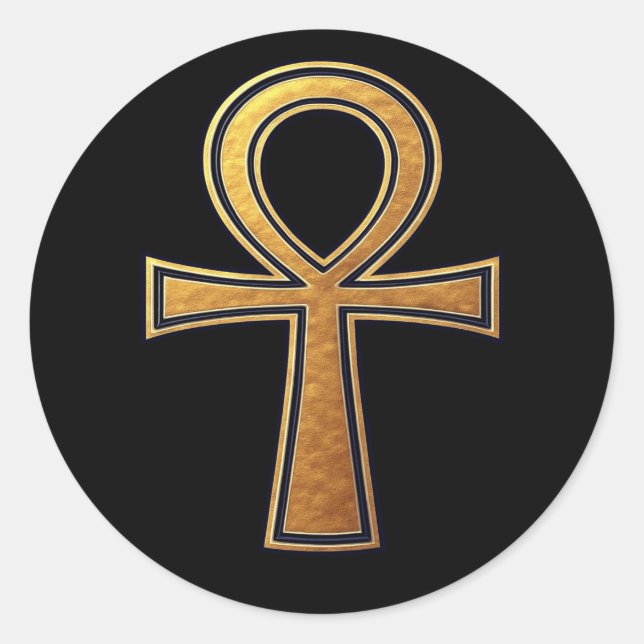 Adesivo Redondo Ankh Eternal Sticker (Frente)