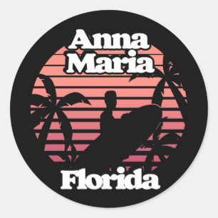 Adesivo Redondo Anna Maria Florida