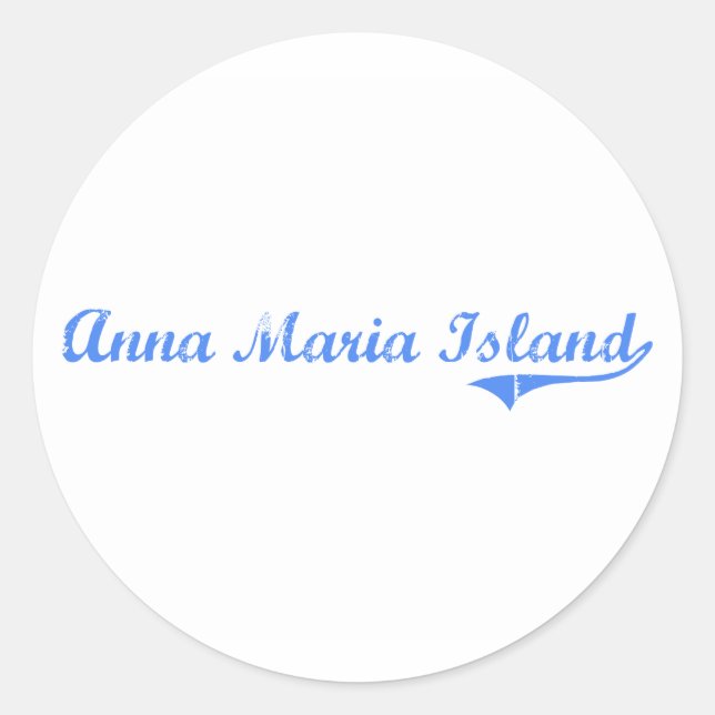 Adesivo Redondo Anna Maria Island Classic Design (Frente)