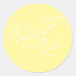 Adesivo Redondo ANNA Modern Italiana Lemon Envelope Seals