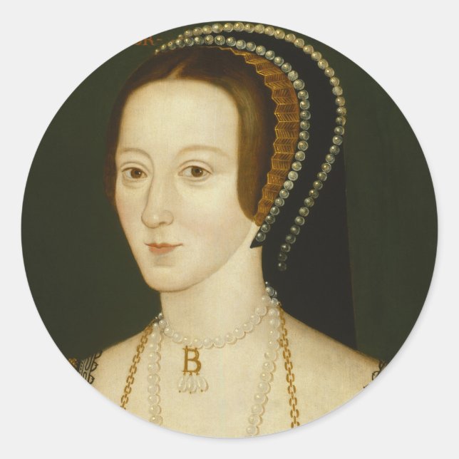 Adesivo Redondo Anne Boleyn Stickers (Frente)