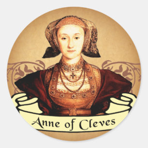 Adesivo Redondo Anne do clássico de Cleves