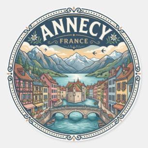 Adesivo Redondo Annecy França