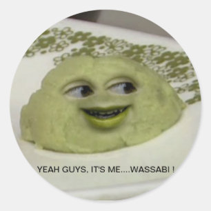 Adesivo Redondo Annoying Wassabi