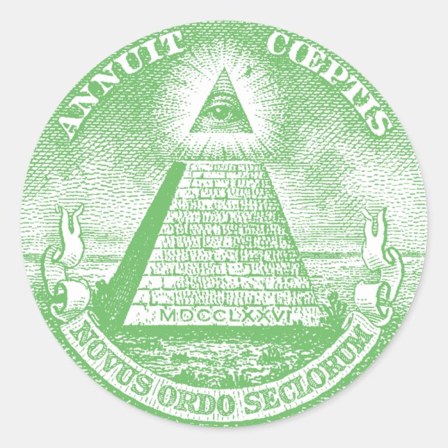 Adesivo Redondo Annuit Coeptis (Frente)