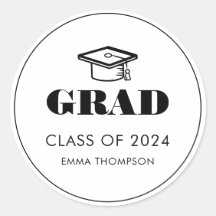 Ano de Classe de Boné de formatura Elegante Chic