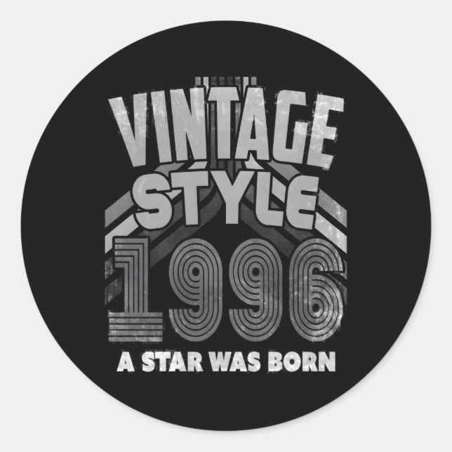 Adesivo Redondo Ano De Nascimento (Frente)