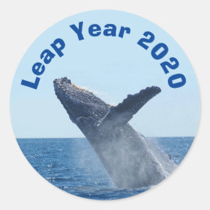 Adesivo Redondo Ano Leap 2020