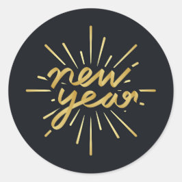 Adesivo Redondo Ano Novo