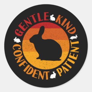 Adesivo Redondo Ano Novo Chinês dos Traços de Coelho