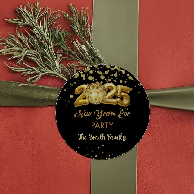 Adesivo Redondo Ano Novo Eve 2025 Obrigado Sticker (Criador carregado)