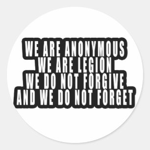 ADESIVO REDONDO ANÔNIMO