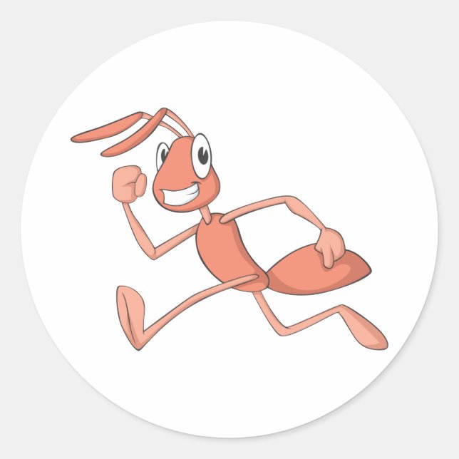 Adesivo Redondo Ant em Execução (Frente)