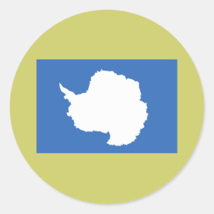 Adesivo Redondo Antártica