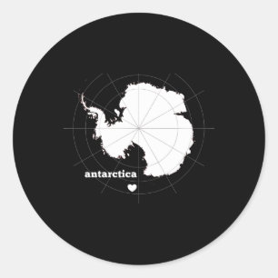 Adesivo Redondo Antártica Ele Latitude E Longitude