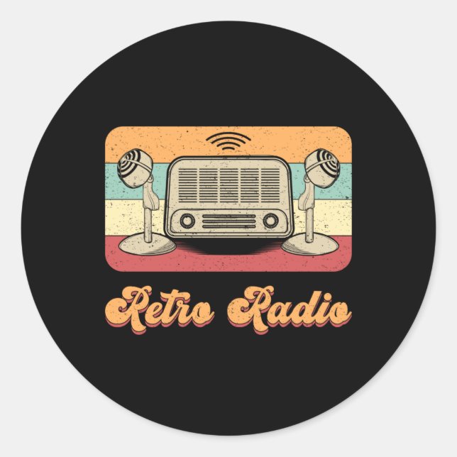 Adesivo Redondo Antena de rádio HAM Amateur Code Operador Gift Ide (Frente)