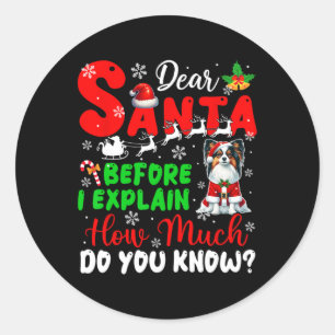 Adesivo Redondo Antes De Explicar O Quanto Conhece Xmas Papillon O