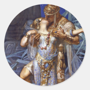 Adesivo Redondo Anthony e Cleopatra Love Classic