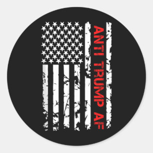 Adesivo Redondo Anti-Af Trump, Impeach Trump