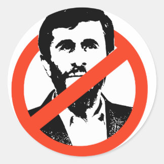 Adesivo Redondo Anti-Ahmadinejad