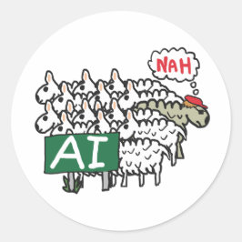 Adesivo Redondo Anti AI